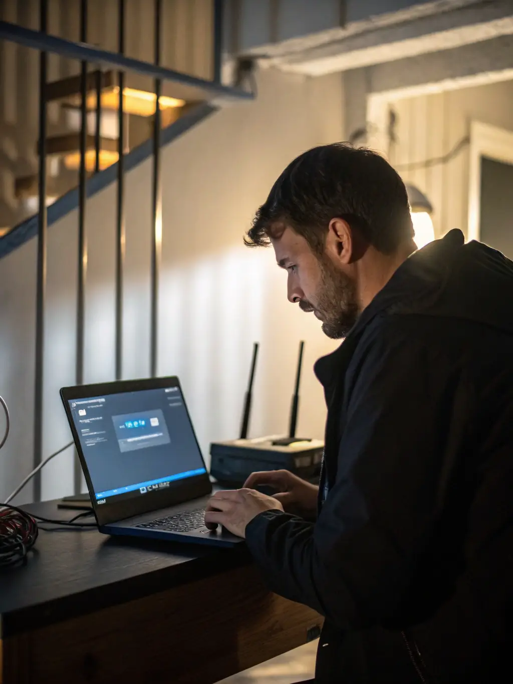 An image depicting a remote support session in progress, with a technician remotely accessing a user's device to resolve an issue.