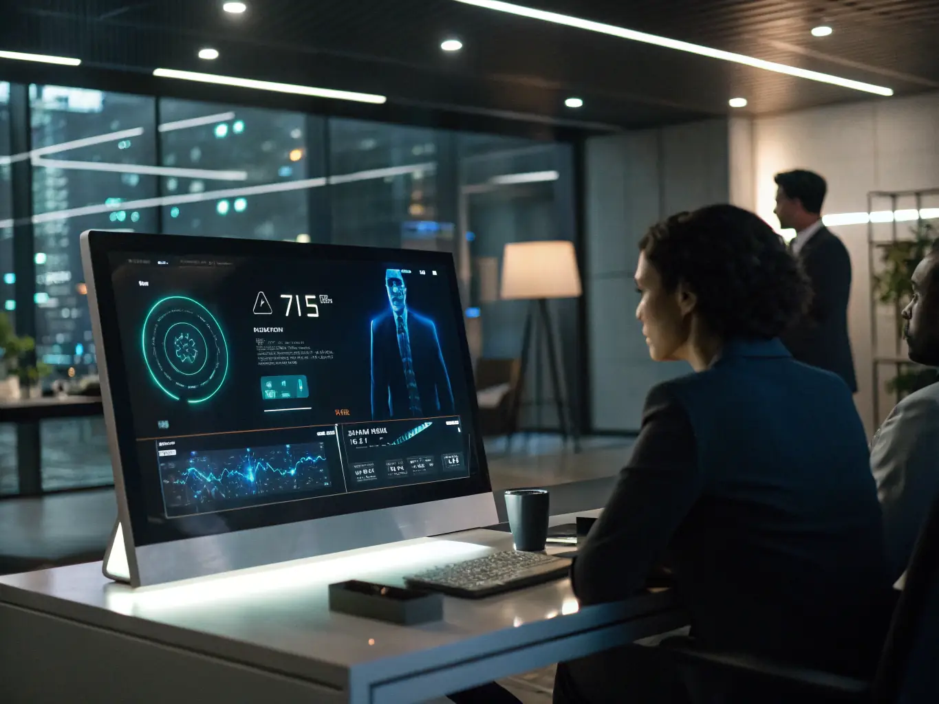 A visual representation of an AI bot seamlessly managing appointment bookings, showing calendar integration and automated scheduling.