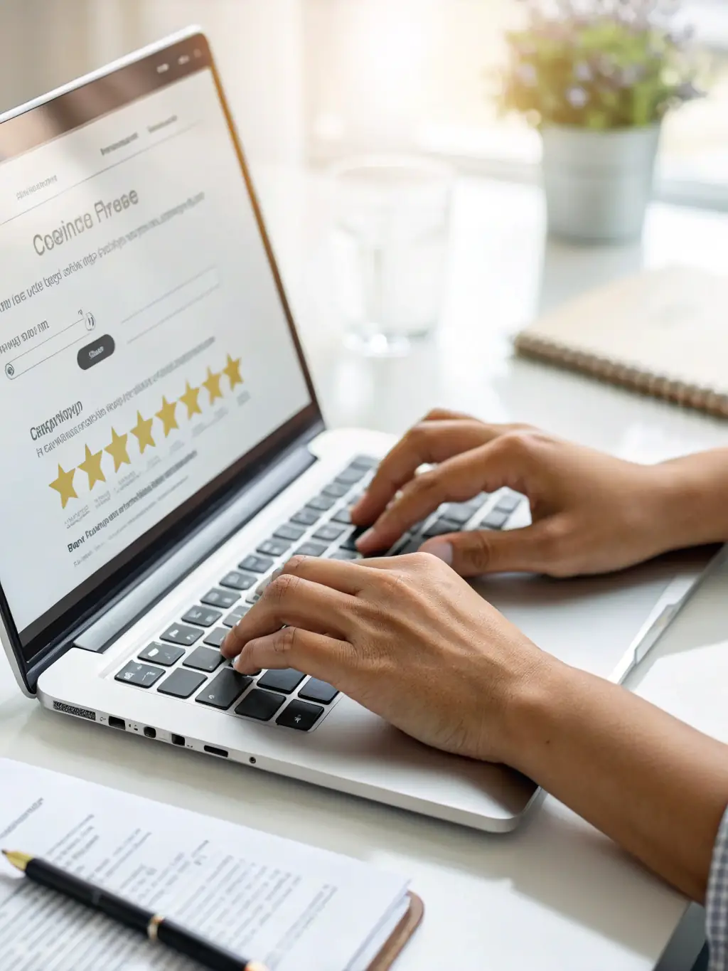 A screenshot of the app's built-in ticketing system, showing a user submitting a support request with detailed information about their issue.